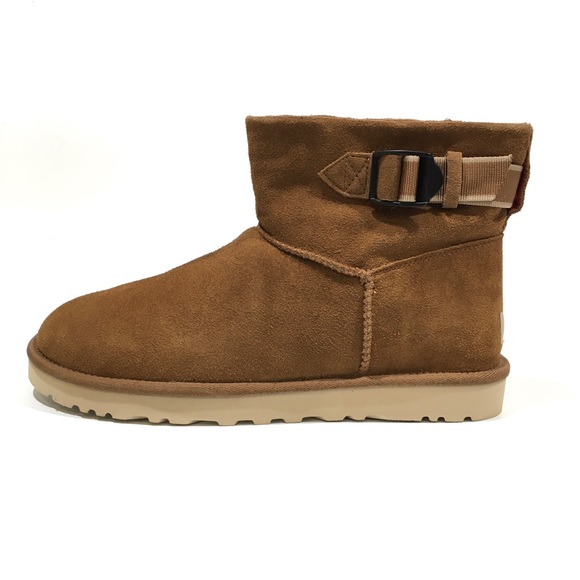 UGG Classic Mini Strap Men’s Boots -Chestnut Suede -Men’s US 10 -NEW - Picture 3 of 9